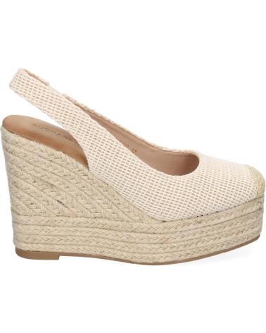 SANDALIAS DE CUÑA PUNTOSALAO EN YUTE CON HEBILLA PARA MUJER VARIOS COLORES