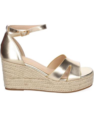 PUNTOSALAO SANDALIAS DE CUÑA DORADAS EN YUTE MODELO VR5-1562 VARIOS COLORES