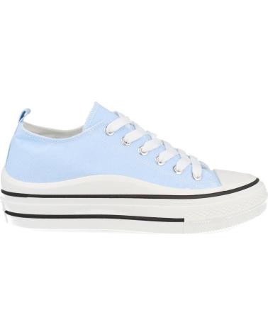 ZAPATILLAS PUNTOSALAO MUJER LONA PLATAFORMA BAJA AZUL CLARO VARIOS COLORES