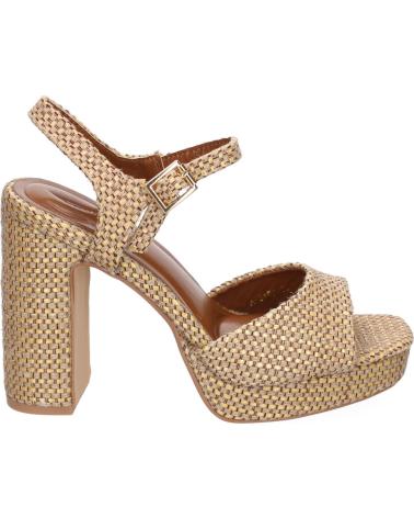 SANDALIAS DE TACÓN PUNTOSALAO A-5 CÓMODAS PARA MUJER EN COLOR CAMEL VARIOS COLORES