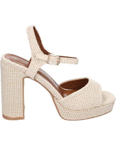 SANDALIAS DE TACÓN PUNTOSALAO A-5 CON PLATAFORMA Y TIRAS PARA MUJER EN COLOR BEIGE VARIOS COLORES