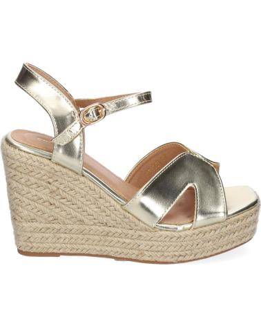 PUNTOSALAO SANDALIAS DE CUÑA ELEGANTES EN YUTE DORADAS MUJER TF3360 VARIOS COLORES