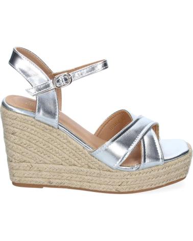 PUNTOSALAO SANDALIAS DE CUÑA ELEGANTES EN YUTE PLATEADAS MUJER TF33 VARIOS COLORES