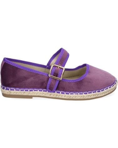 PUNTOSALAO BAILARINAS DE YUTE CON CORREA MORADAS PARA MUJER VARIOS COLORES