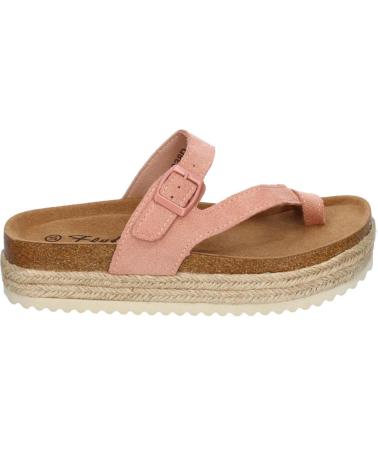 PUNTOSALAO SANDALIAS PLANAS CON PLATAFORMA TIPO ESCLAVA PARA MUJER ROSA VARIOS COLORES