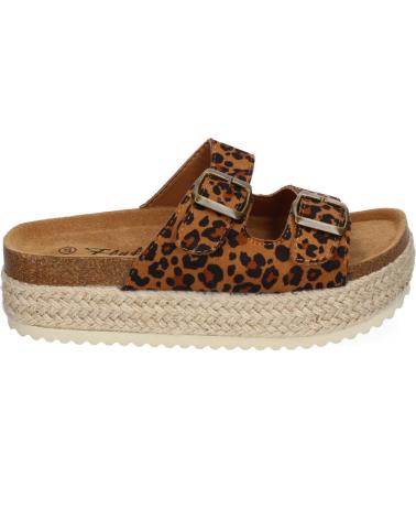 PUNTOSALAO SANDALIAS PLANAS DE PLATAFORMA PARA MUJER COMODAS LEOPARDO M VARIOS COLORES