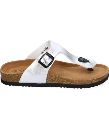 PUNTOSALAO SANDALIAS PLATEDAS PLANAS BIO TIPO ESCLAVA MUJER M-16 VARIOS COLORES