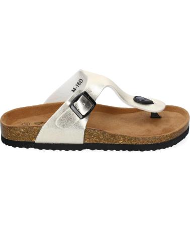 PUNTOSALAO SANDALIAS DORADAS PLANAS BIO TIPO ESCLAVA MUJER M-16 VARIOS COLORES