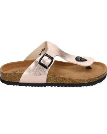 PUNTOSALAO SANDALIAS PLANAS BIO TIPO ESCLAVA MUJER COLOR CHAMPAN M-16 VARIOS COLORES