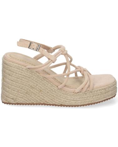 PUNTOSALAO SANDALIAS DE CUNA EN YUTE CON TIRAS Y PLATAFORMA BEIGE JNS-5 VARIOS COLORES
