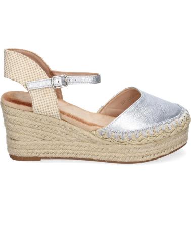 PUNTOSALAO SANDALIAS PLATEADAS DE CUNA MEDIA EN YUTE PARA MUJER 5Q92 VARIOS COLORES