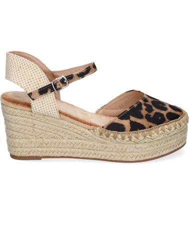 PUNTOSALAO SANDALIAS DE CUNA MEDIA EN YUTE PARA MUJER ESTAMPADO ANIMAL VARIOS COLORES