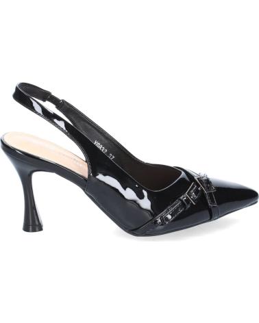 PUNTOSALAO ZAPATOS TACON COMODO DE VESTIR PARA MUJER COLOR NEGRO YG832 VARIOS COLORES