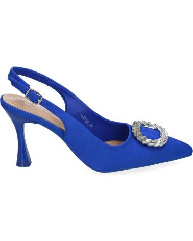 PUNTOSALAO ZAPATOS TACON COMODO FIESTA ELEGANTE PARA MUJER COLOR AZUL Y VARIOS COLORES