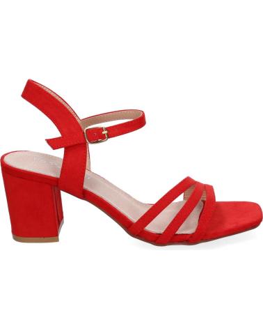 PUNTOSALAO SANDALIAS DE TACON BAJO PALA DE TIRAS MUJER COLOR ROJO YG621 VARIOS COLORES