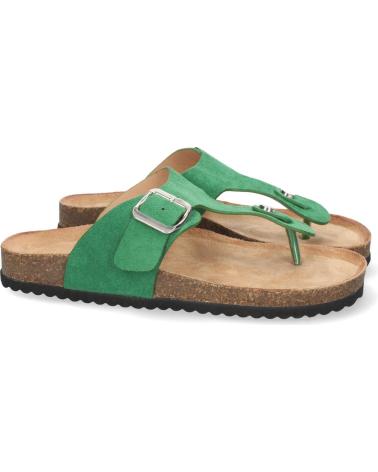 PUNTOSALAO SANDALIA ESCLAVA PLANA MUJER COLOR VERDE VARIOS COLORES