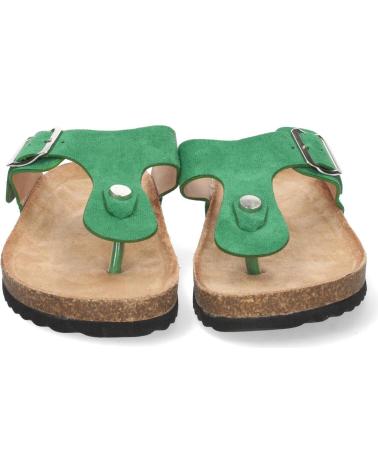 PUNTOSALAO SANDALIA ESCLAVA PLANA MUJER COLOR VERDE VARIOS COLORES