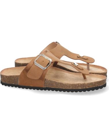 PUNTOSALAO SANDALIA ESCLAVA PLANA MUJER COLOR CAMEL VARIOS COLORES