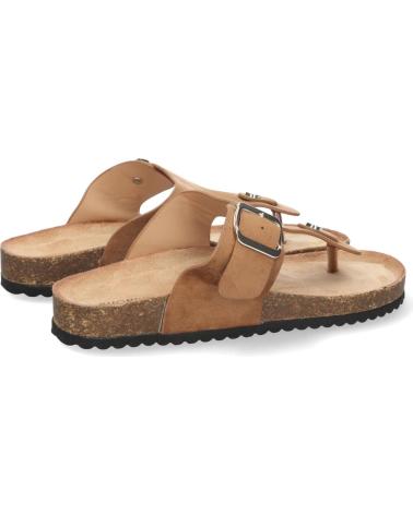 PUNTOSALAO SANDALIA ESCLAVA PLANA MUJER COLOR CAMEL VARIOS COLORES