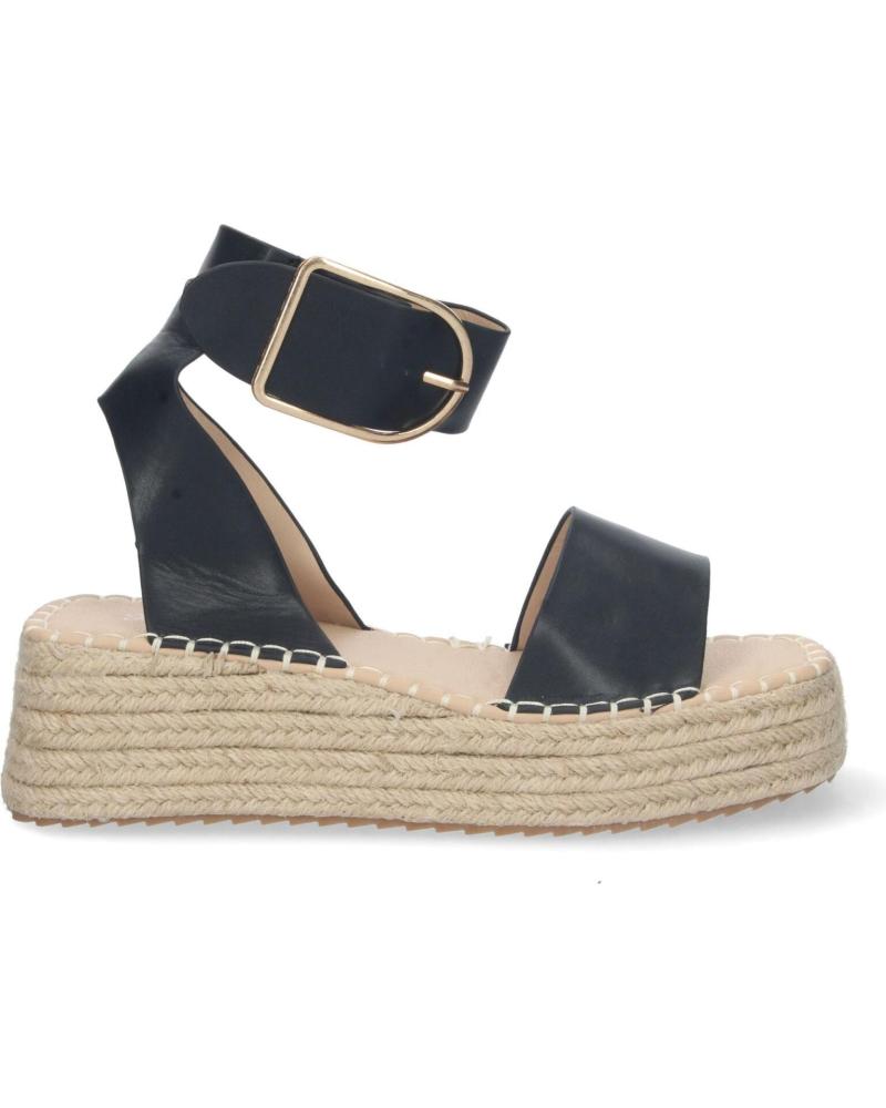 PUNTOSALAO SANDALIAS PLANAS MUJER CON YUTE COLOR NEGRO VARIOS COLORES