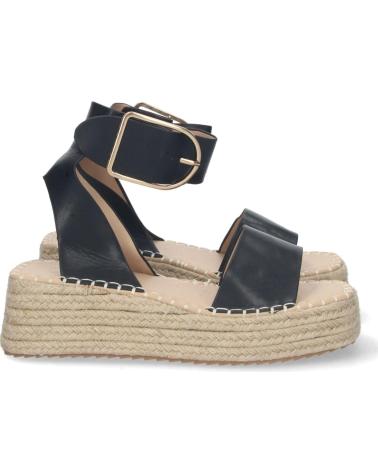 PUNTOSALAO SANDALIAS PLANAS MUJER CON YUTE COLOR NEGRO VARIOS COLORES