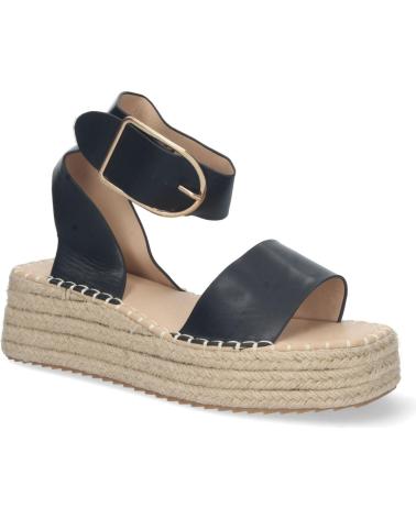 PUNTOSALAO SANDALIAS PLANAS MUJER CON YUTE COLOR NEGRO VARIOS COLORES