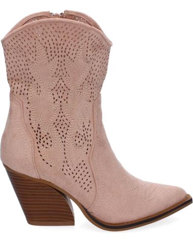 PUNTOSALAO BOTINES DE TACON CAMPERO ESTILO CAWBOY COMODOS PARA MUJER CO VARIOS COLORES