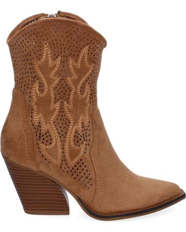 PUNTOSALAO BOTINES DE TACON CAMPERO ESTILO CAWBOY COMODOS PARA MUJER CO VARIOS COLORES