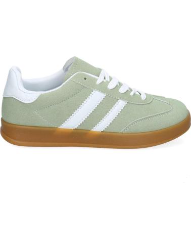PUNTOSALAO DEPORTIVAS SNEAKERS PLANAS PARA MUJER COLOR VERDE VRA-1160 VARIOS COLORES