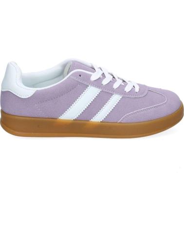 PUNTOSALAO DEPORTIVAS SNEAKERS PLANAS PARA MUJER COLOR LILA VRA-1160 VARIOS COLORES