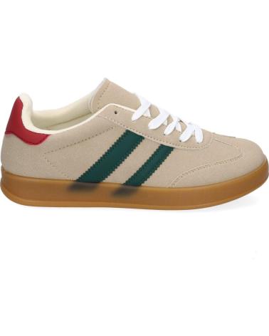 PUNTOSALAO DEPORTIVAS SNEAKERS PLANAS PARA MUJER COLOR KAKI VRA-1160 VARIOS COLORES