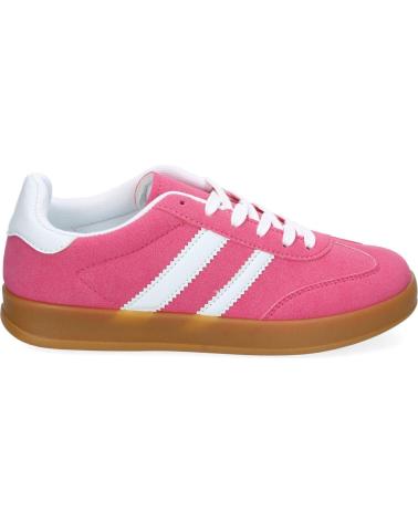PUNTOSALAO DEPORTIVAS SNEAKERS PLANAS PARA MUJER COLOR FUCSIA VRA-1160 VARIOS COLORES