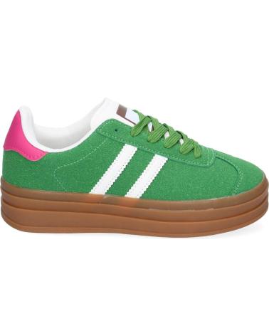 PUNTOSALAO DEPORTIVAS SNEAKERS CON PLATAFORMA PARA MUJER COLOR VERDE EV VARIOS COLORES