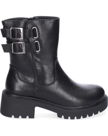 PUNTOSALAO BOTINES MOTEROS TACON BAJO PARA MUJER COLOR NEGRO 5822 VARIOS COLORES