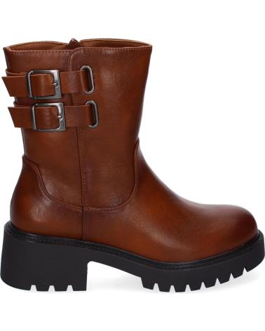 PUNTOSALAO BOTINES MOTEROS TACON BAJO PARA MUJER COLOR CAMEL 5822 VARIOS COLORES
