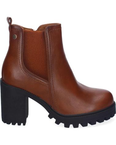 PUNTOSALAO BOTINES DE TACON MEDIO COMODOS PARA MUJER COLOR CAMEL SA6246 VARIOS COLORES