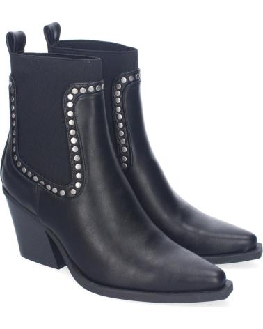 BOTINES PUNTOSALAO TACÓN CÓMODO CON TACHUELAS PARA MUJER VARIOS COLORES