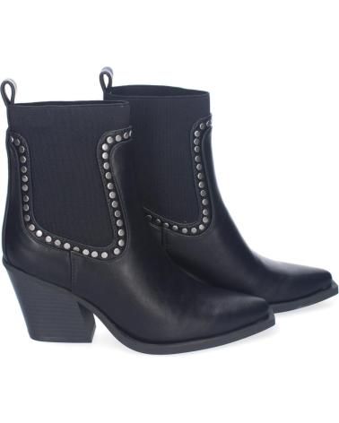 BOTINES PUNTOSALAO TACÓN CÓMODO CON TACHUELAS PARA MUJER VARIOS COLORES