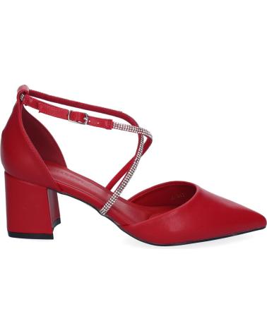 PUNTOSALAO SANDALIAS DE TACON ELEGANTES PARA MUJER COLOR ROJO A-3431 VARIOS COLORES