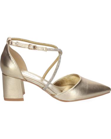 PUNTOSALAO SANDALIAS DORADAS DE TACON ELEGANTES PARA MUJER A-3431 VARIOS COLORES