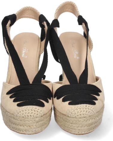 PUNTOSALAO SANDALIAS CUNA ALTA MUJER LAZOS COLOR NEGRO VARIOS COLORES