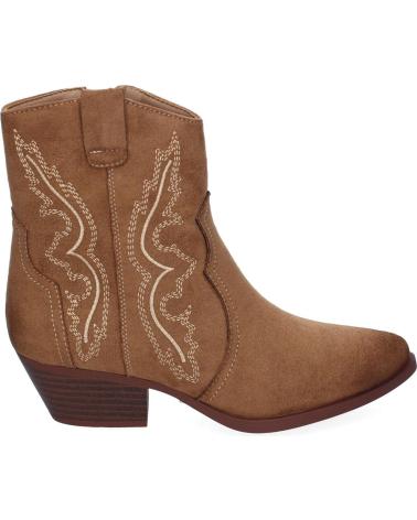 PUNTOSALAO BOTINES ESTILO CAMPERO TACON BAJO PARA MUJER COLOR CUERO VRA VARIOS COLORES