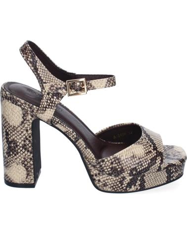 PUNTOSALAO SANDALIAS DE VESTIR TACON COMODO PARA MUJER ESTAMPADO SERPIE VARIOS COLORES