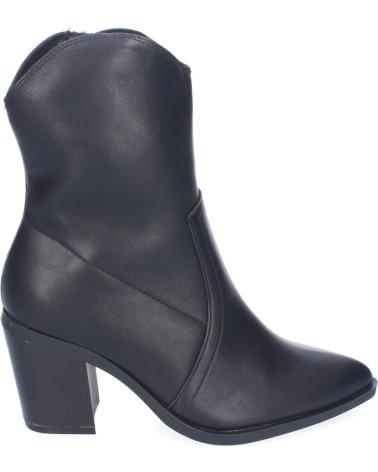 PUNTOSALAO BOTINES TACON MEDIO ESTILO CAMPERO MUJER COLOR NEGRO DB-3354 VARIOS COLORES