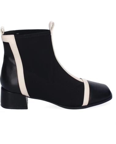 PUNTOSALAO BOTINES ELEGANTES TACON BAJO COMODO PUNTA REDONDA PARA MUJER VARIOS COLORES