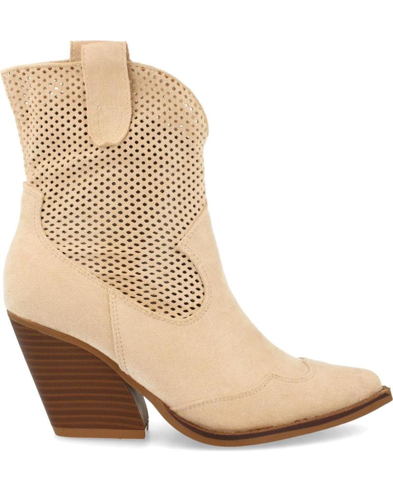 PUNTOSALAO BOTINES COWBOY CALADOS MUJER COLOR BEIGE VARIOS COLORES