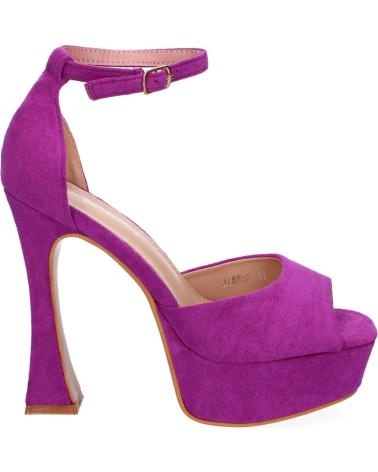 PUNTOSALAO SANDALIAS DE FIESTA TACON Y PLATAFORMA PARA MUJER COLOR LILA VARIOS COLORES