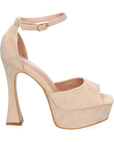 PUNTOSALAO SANDALIAS DE FIESTA TACON Y PLATAFORMA PARA MUJER COLOR BEIG VARIOS COLORES