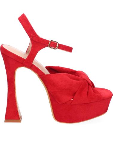 PUNTOSALAO SANDALIAS DE FIESTA TACON Y PLATAFORMA PARA MUJER COLOR ROJO VARIOS COLORES