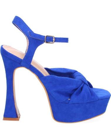 PUNTOSALAO SANDALIAS DE FIESTA TACON Y PLATAFORMA PARA MUJER COLOR AZUL VARIOS COLORES